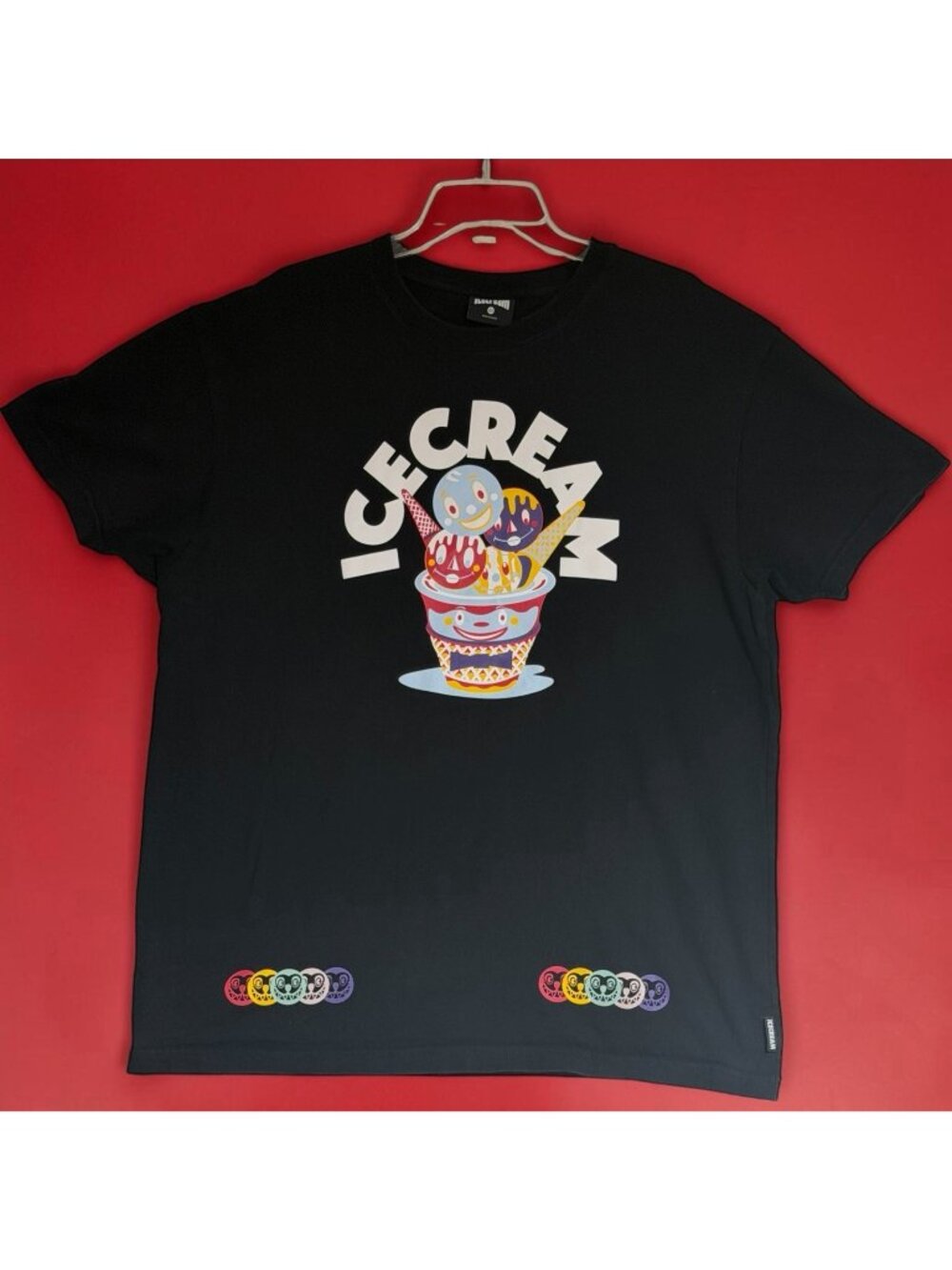 Ice Cream Walken BBC Billionaire Boy's Club Black Graphic T Shirt Mens 2XL